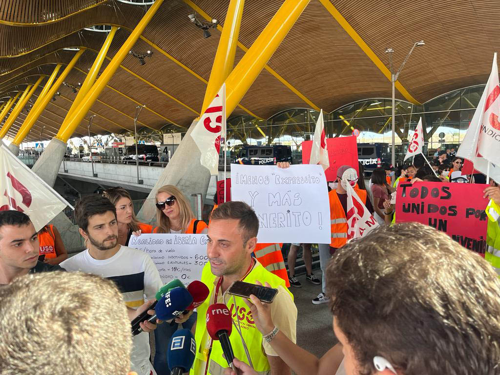 Rubn Ramos delegado de USO en Iberia Express.